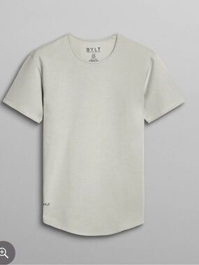 NWT BYLT Drop-Cut LUX T-Shirt Storm Medium